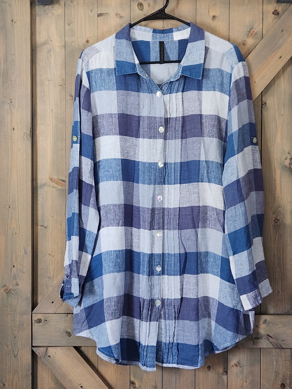 Matchpoint Linen Tunic Button Front Large
